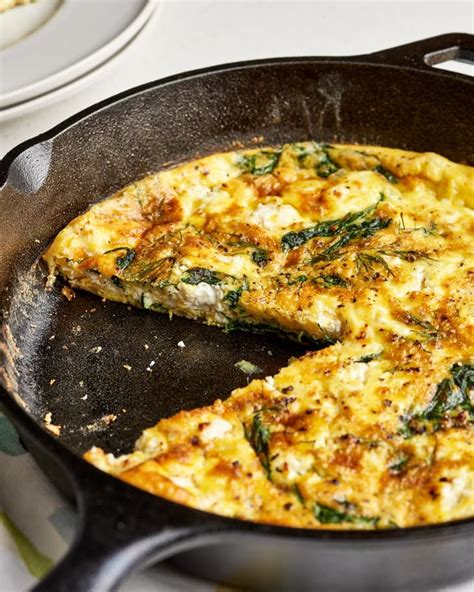 spinach-and-feta-frittata-recipe-fresh-and-flavorful-kitchn image