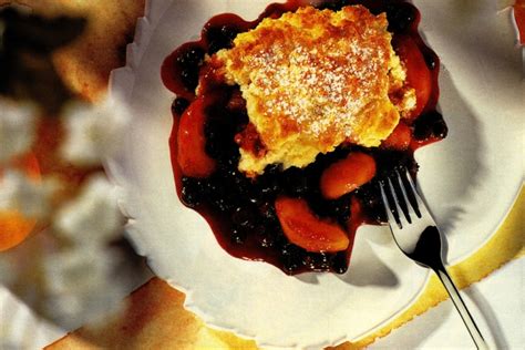 old-fashioned-peach-and-blueberry-cobbler-canadian image
