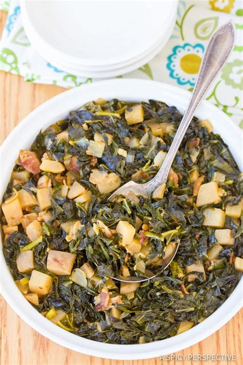 perfect-southern-collard-greens-recipe-video-a-spicy image