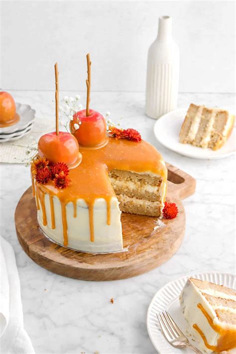 caramel-apple-layer-cake-with-caramel-frosting-bakers image