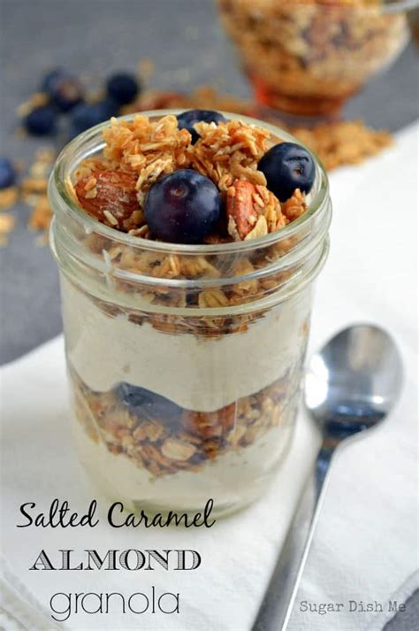 salted-caramel-almond-granola-easy-light-healthy image