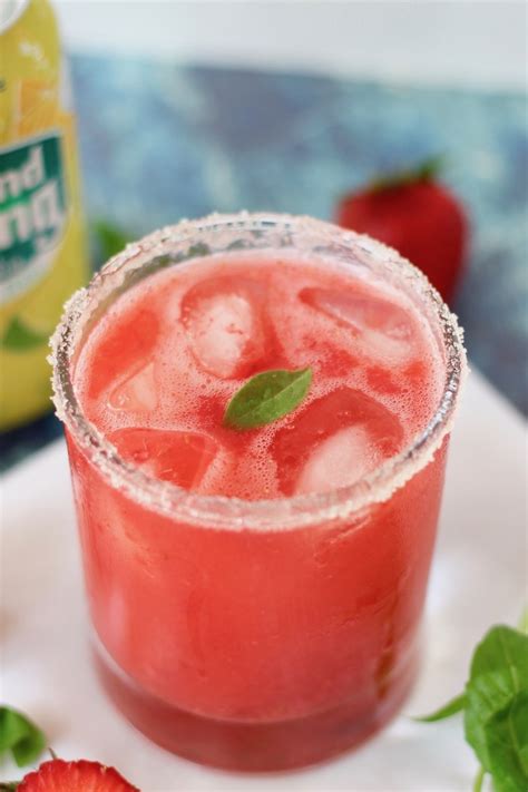 sparkling-strawberry-basil-citrus-mocktail-little-chef image