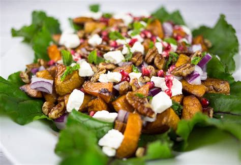 sweet-potato-feta-salad-with-pomegranate image
