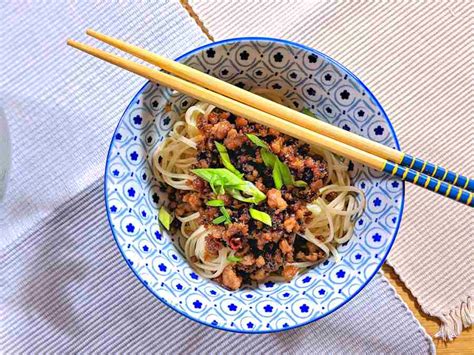 crispy-minced-pork-with-noodles-recipe-cuisine-fiend image