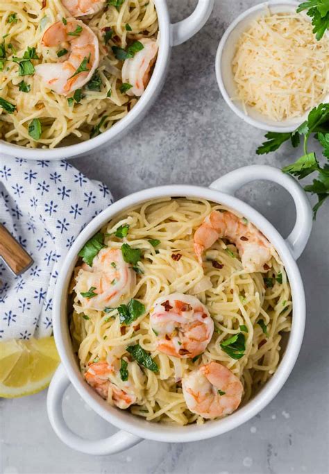 instant-pot-shrimp-scampi-pasta-rachel-cooks image