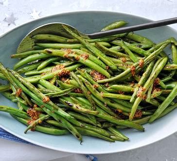 garlicky-roasted-green-beans-with-mustard-sauce image