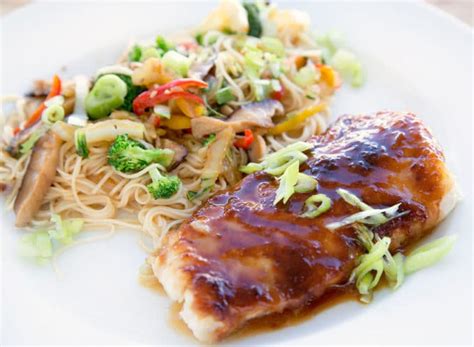 miso-glazed-cod-with-veggie-stirfry-noodles-chef image