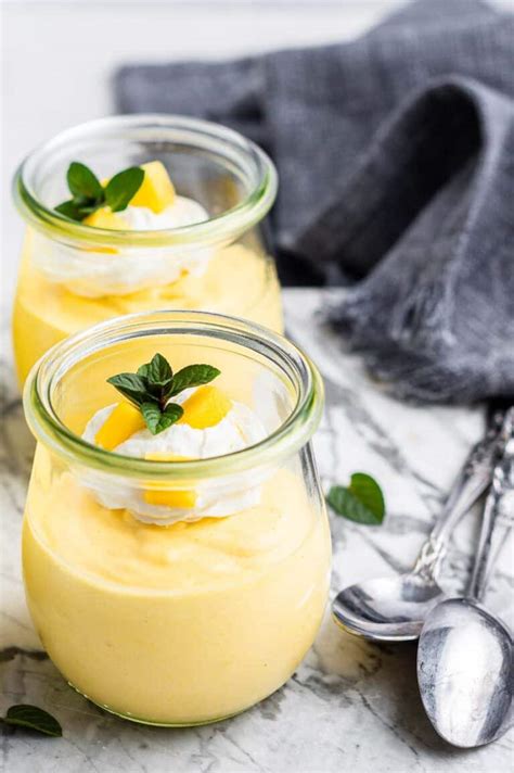 mango-mousse-creamy-5-ingredient-blender image
