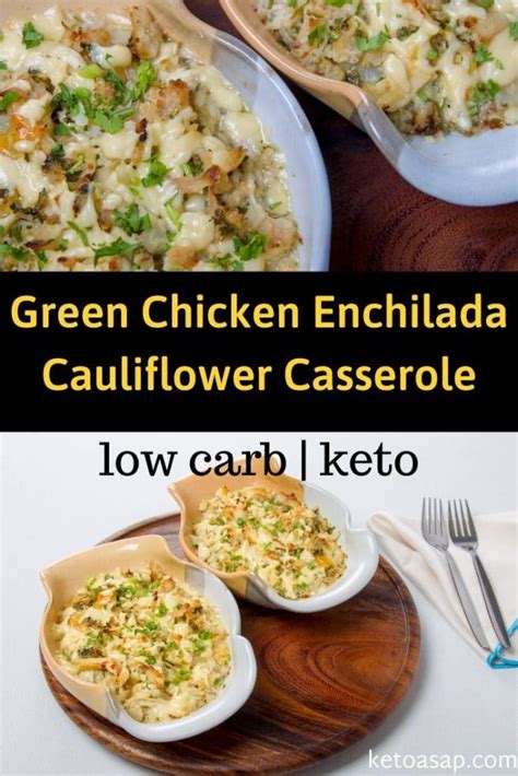 keto-green-chicken-enchilada-cauliflower-casserole image