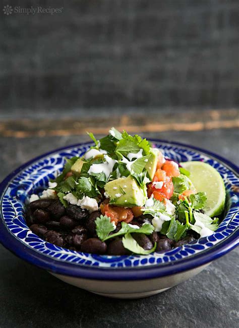 black-bean-burrito-bowl-recipe-simply image