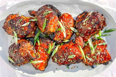 easy-grilled-gochujang-chicken-thighs-recipe-simply image