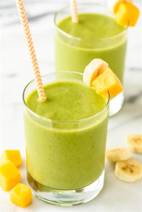 mango-smoothie-with-spinach-4-ingredients-wellplatedcom image