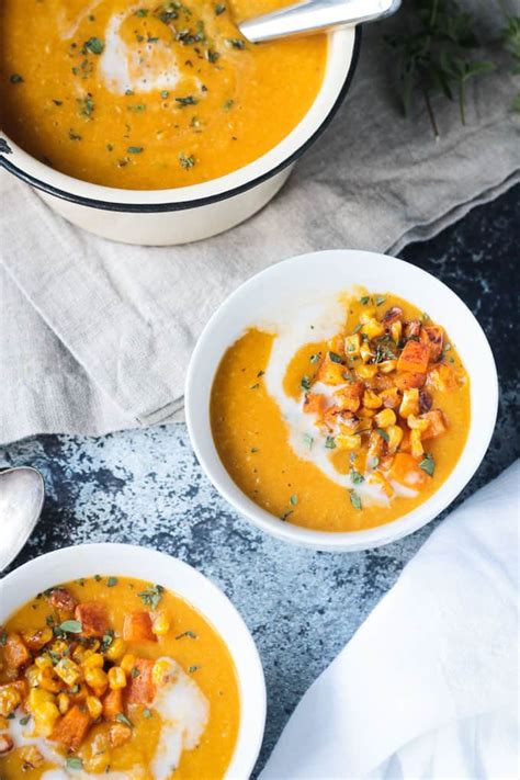 butternut-squash-corn-soup-veggie-inspired image