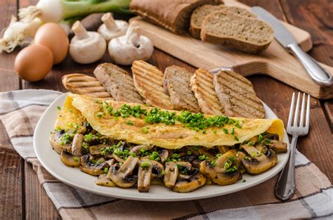 herb-cheese-mushroom-omelette image