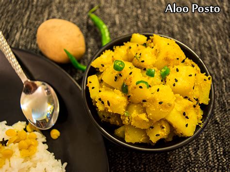 aloo-posto-recipe-bengali-potato-with-poppy-seeds image