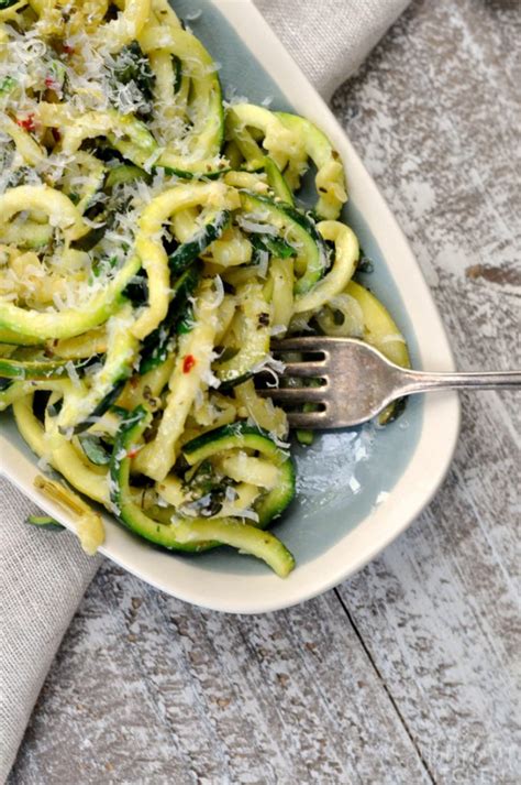 one-pan-lemon-garlic-zoodles-a-delicious-zucchini image