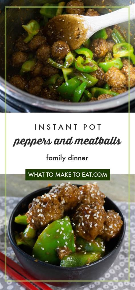 peppers-and-frozen-meatballs-in-the-instant-pot image