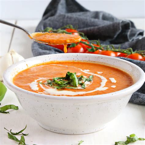 easy-homemade-roasted-tomato-soup-the-busy image