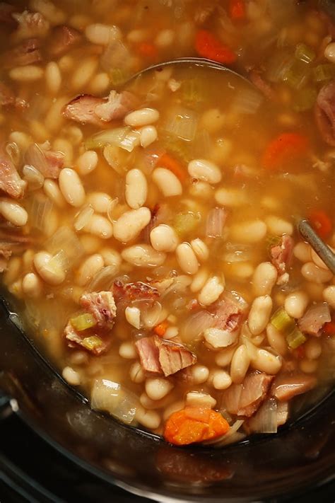 slow-cooker-ham-and-beans-southern-bite image