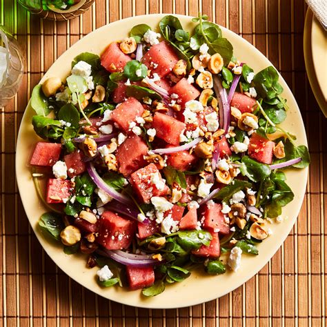 watermelon-goat-cheese-salad-recipe-eatingwell image