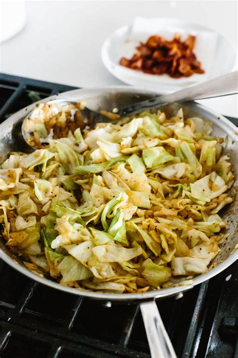 easy-fried-cabbage-downshiftology image