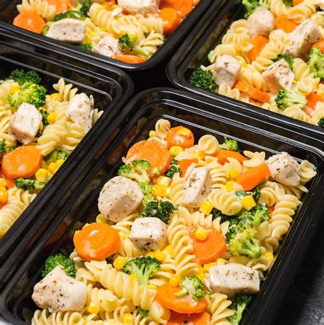 garlic-chicken-veggies-pasta-meal-prep image