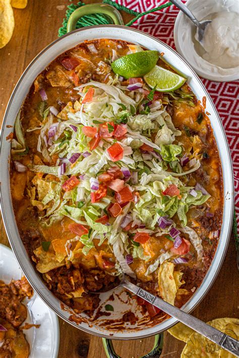 taco-casserole-with-tortilla-chips-alyonas-cooking image