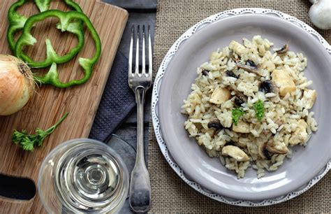 barley-risotto-recipe-with-chicken-mushrooms-and image