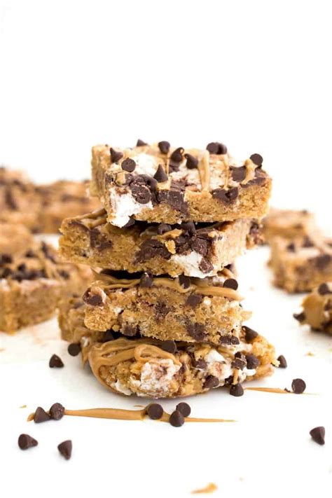peanut-butter-chocolate-chip-rice-krispie-treats image
