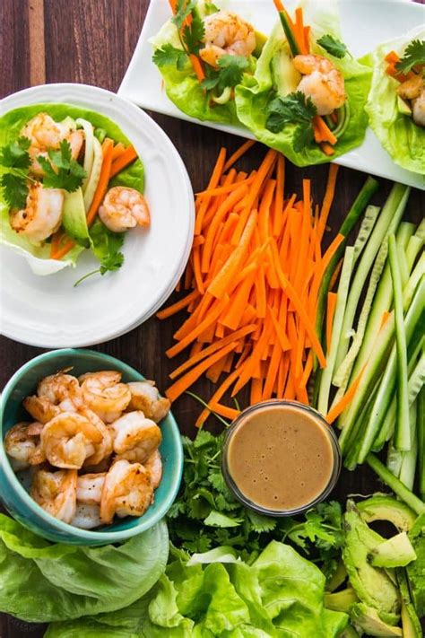shrimp-lettuce-wraps-with-peanut-sauce-natashaskitchencom image