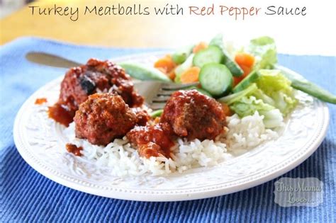 turkey-meatballs-with-red-pepper-sauce-recipe-this image