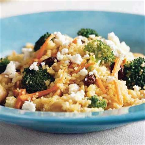 curried-couscous-with-broccoli-and-feta-recipe-myrecipes image