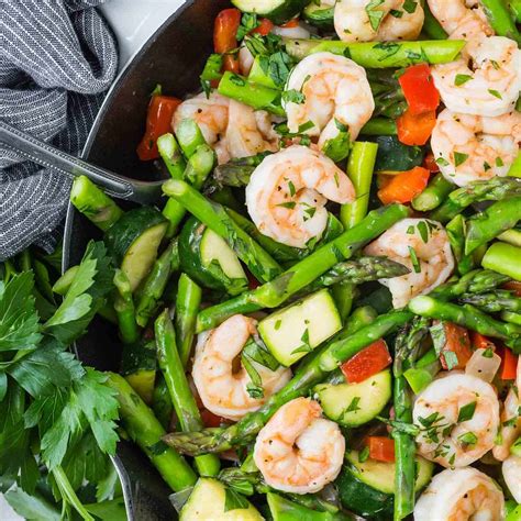 shrimp-and-vegetable-stir-fry-with-lemon-and-garlic image