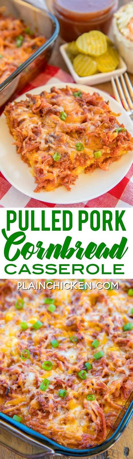 pulled-pork-cornbread-casserole-plain-chicken image