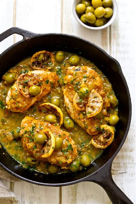 one-pan-moroccan-lemon-olive-chicken-a-communal image