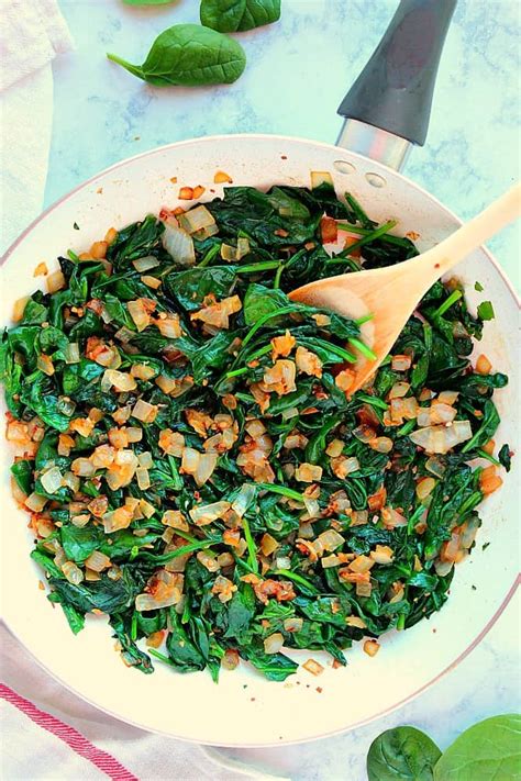 best-sauteed-spinach-crunchy-creamy-sweet image