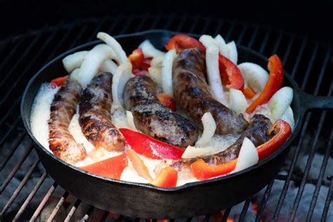 grilled-beer-brats-with-peppers-and-onions-dont image