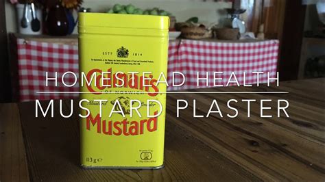 how-to-make-a-homemade-mustard-plaster-youtube image