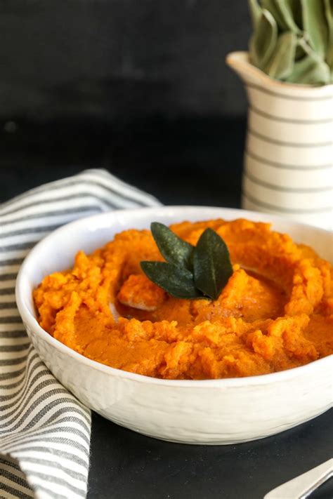 brown-butter-sage-mashed-sweet-potatoes-little-bits image