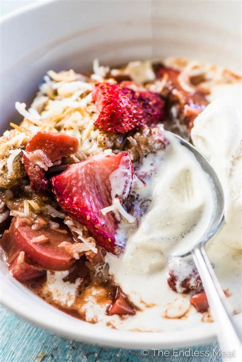 strawberry-rhubarb-cobbler-healthy-recipe-the image