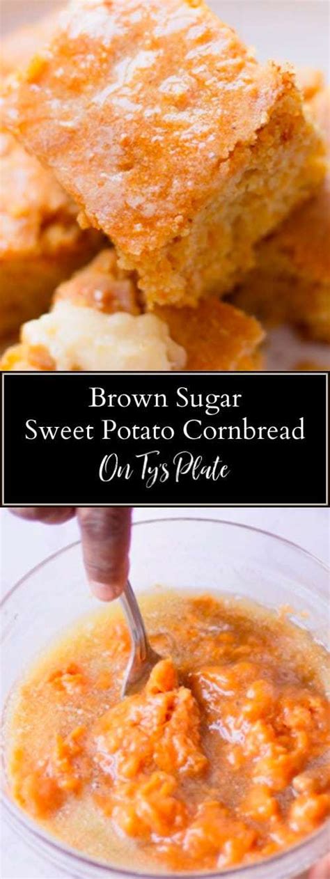 brown-sugar-sweet-potato-cornbread-on-tys-plate image