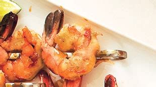 grilled-shrimp-with-molasses-guava-glaze-recipe-bon image