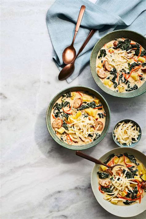 creamy-chicken-sausage-and-kale-soup-southern-living image