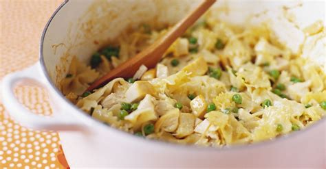pasta-with-chicken-and-peas-recipe-eat-smarter-usa image