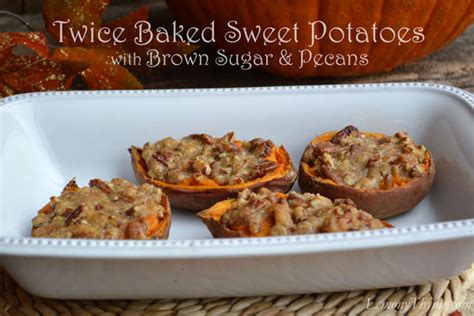twice-baked-sweet-potatoes-with-brown-sugar-pecans image