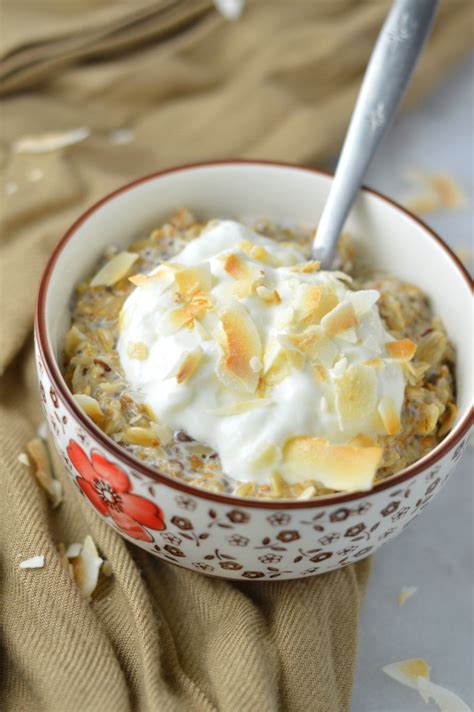 coconut-cream-pie-oatmeal-a-taste-of-madness image