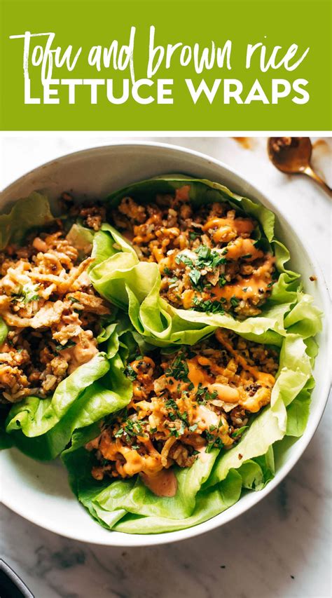 tofu-and-brown-rice-lettuce-wraps-with-peanut-sauce image