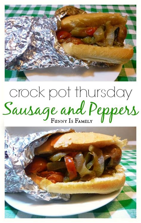 crock-pot-sausage-and-peppers-funny-is-family image