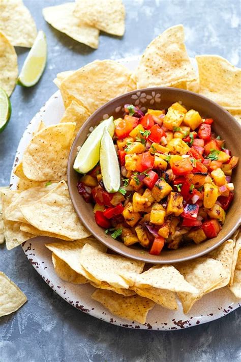 chipotle-grilled-pineapple-salsa-whole-and-heavenly image