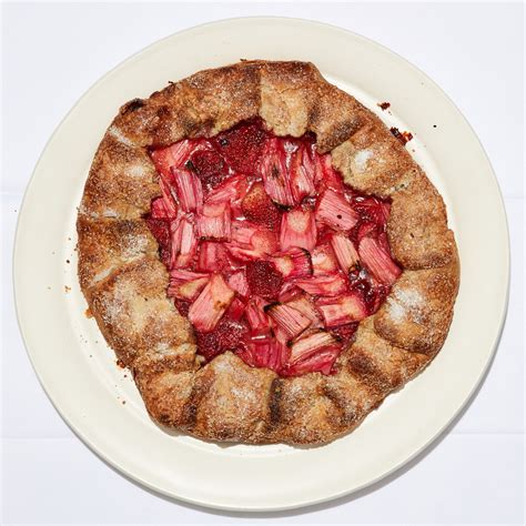 strawberry-rhubarb-galette-with-buckwheat-crust image
